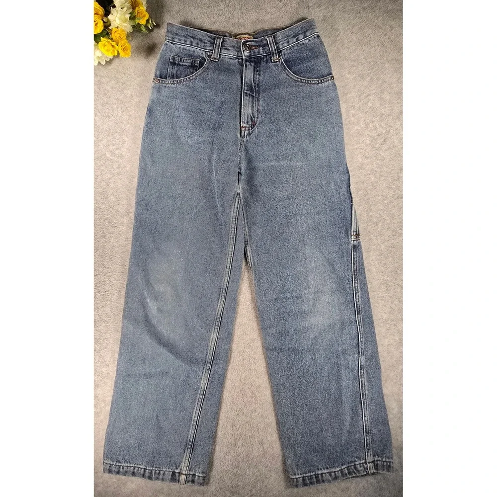 Vintage 90s‎ Carters Kids Size 10 Carpenter Jeans 24x25 Denim Wide Leg Baggy Y2K